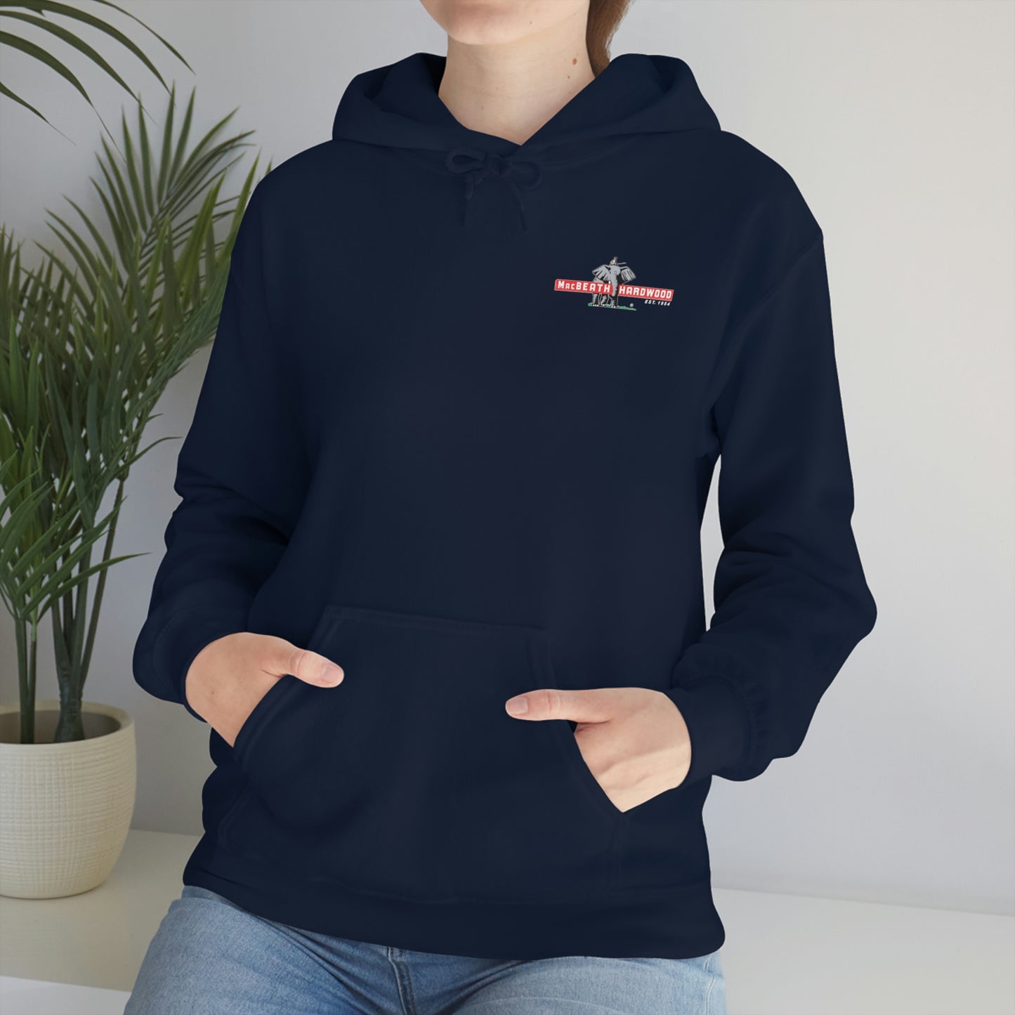 MacBeath Hardwood Heavy Blend Hooded Sweatshirt - Left Chest Logo
