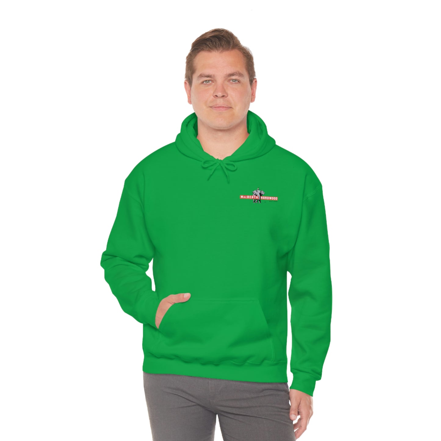 MacBeath Hardwood Heavy Blend Hooded Sweatshirt - Left Chest Logo