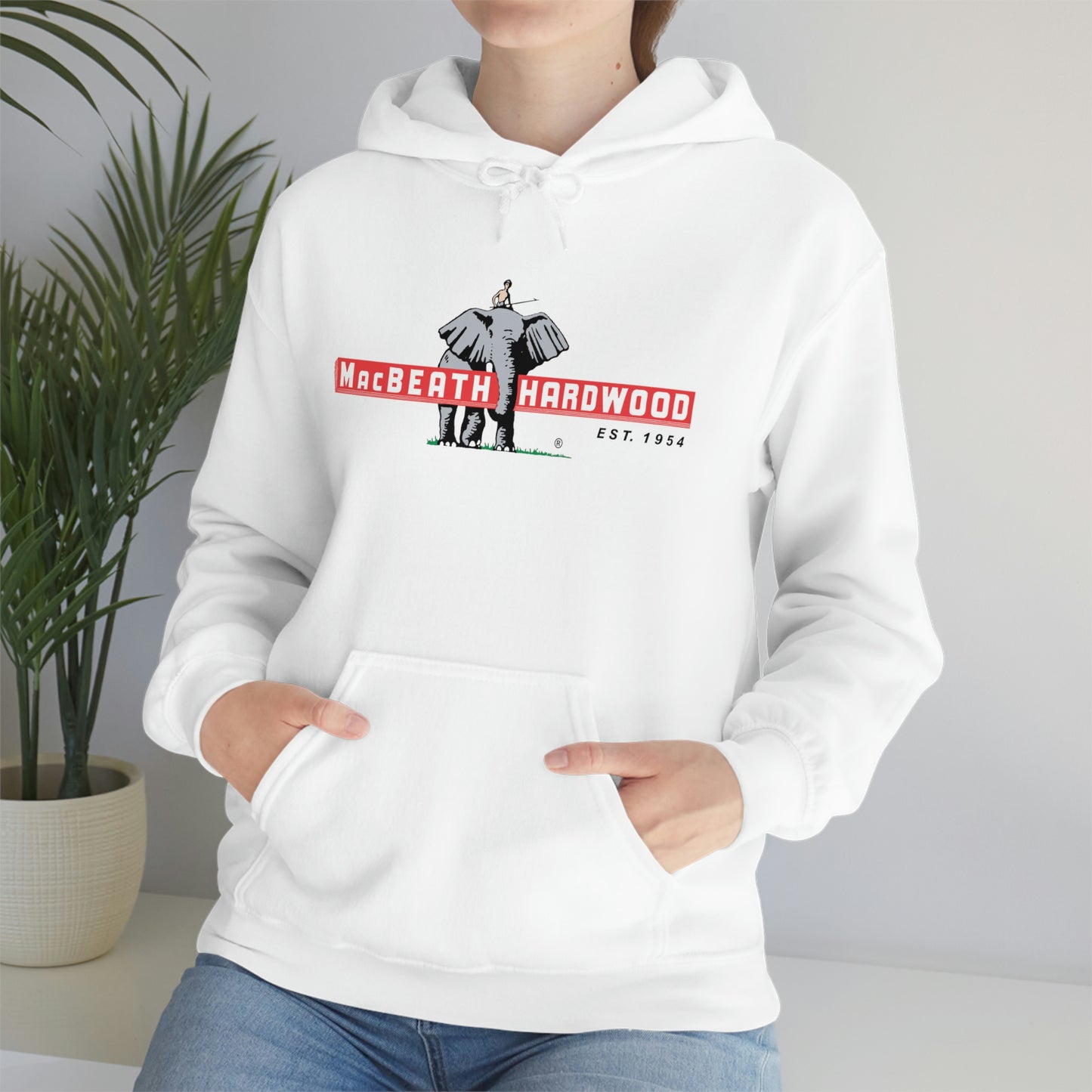 MacBeath Hardwood Heavy Blend Hooded Sweatshirt - Front Logo