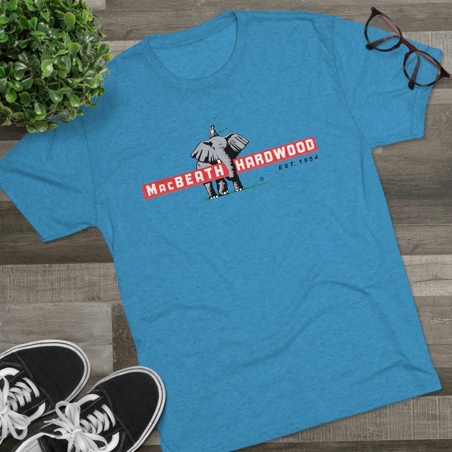 MacBeath Hardwood Soft Tri-Blend Crew Tee - Front Logo