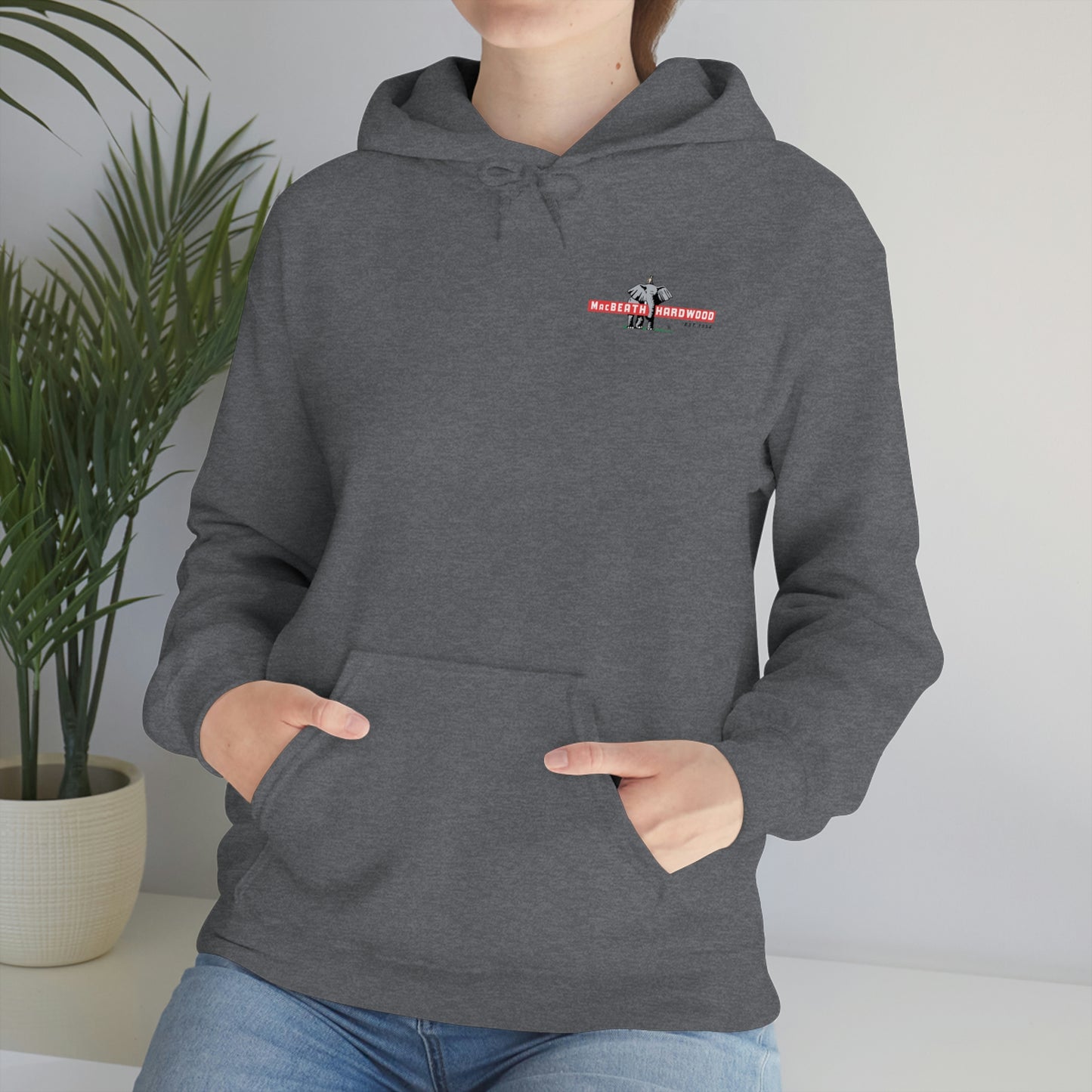 MacBeath Hardwood Heavy Blend Hooded Sweatshirt - Left Chest Logo