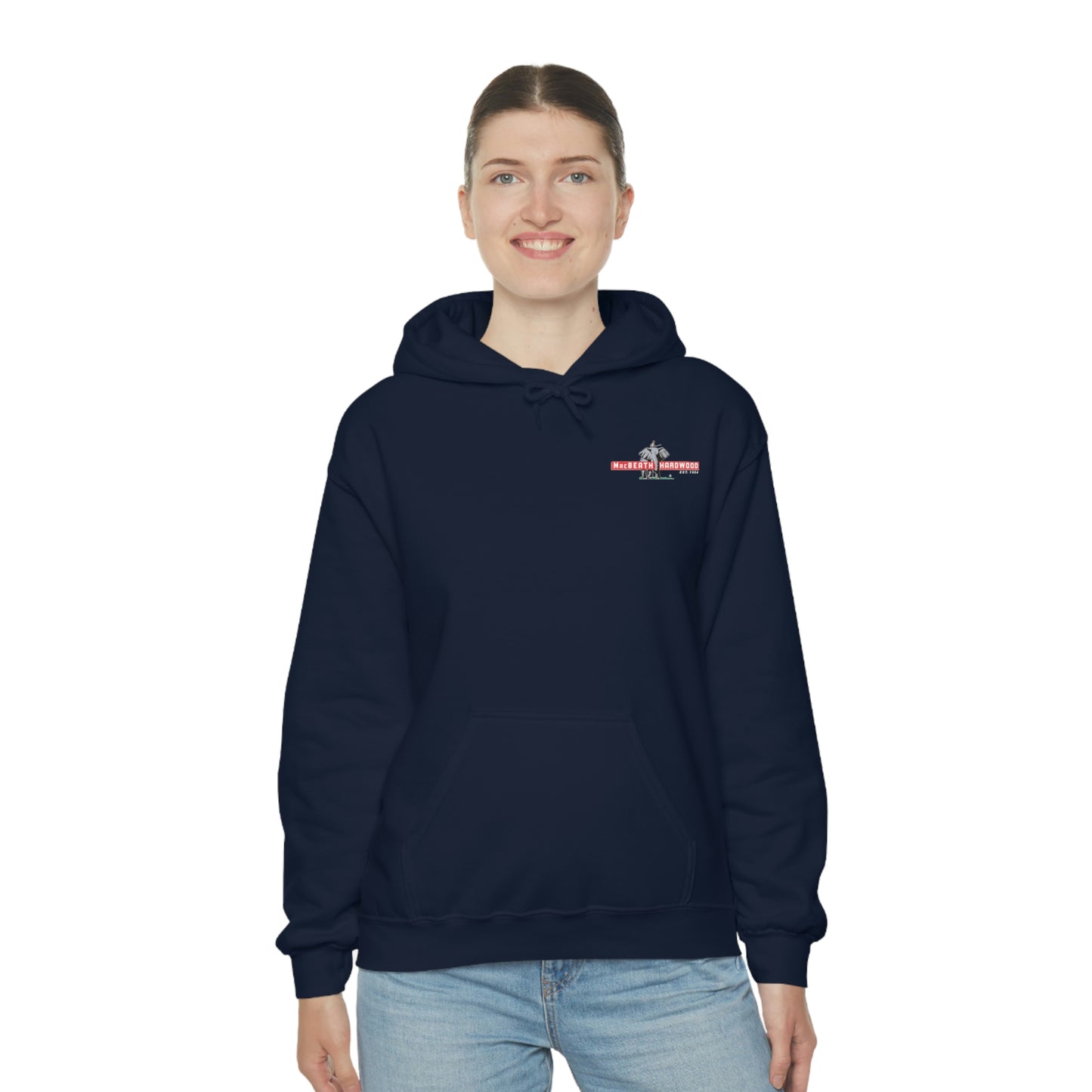 MacBeath Hardwood Heavy Blend Hooded Sweatshirt - Left Chest Logo
