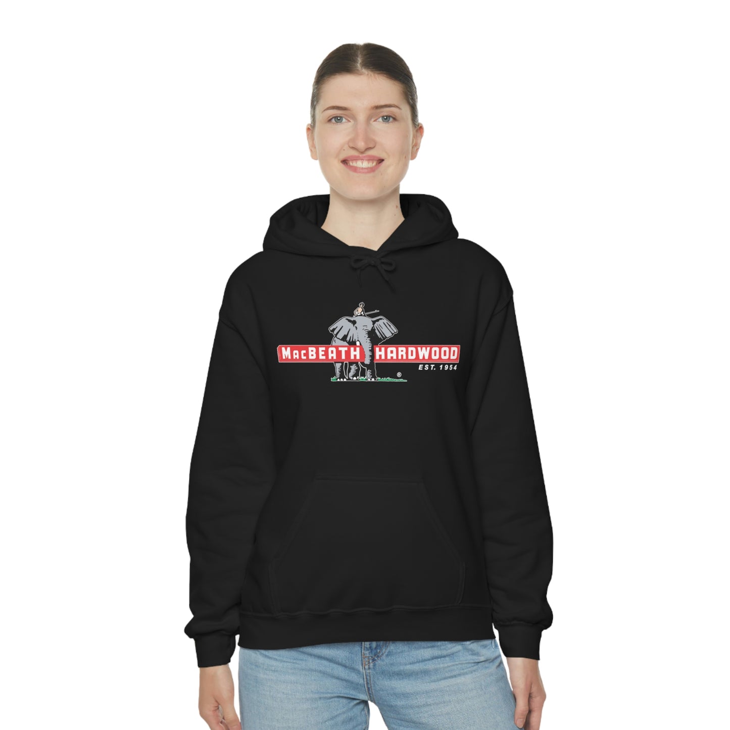 MacBeath Hardwood Heavy Blend Hooded Sweatshirt - Front Logo