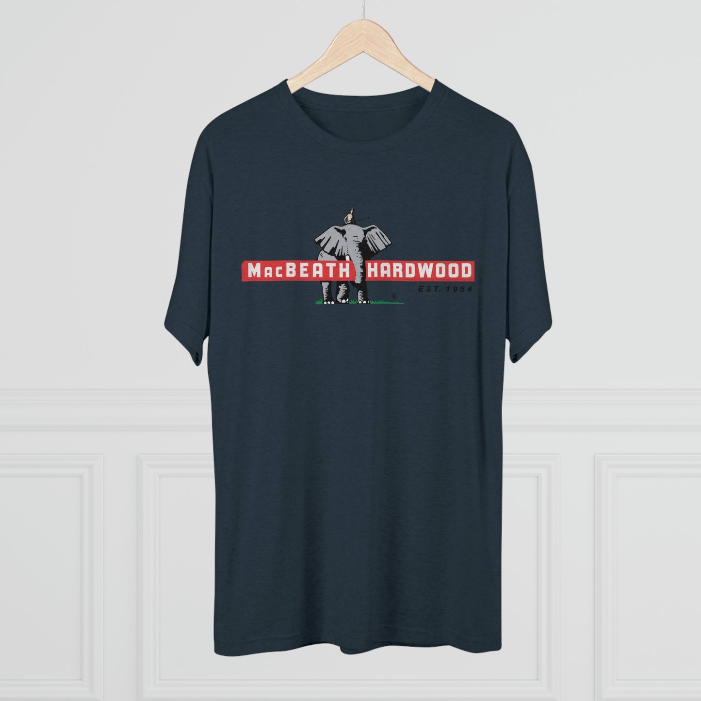 MacBeath Hardwood Soft Tri-Blend Crew Tee - Front Logo