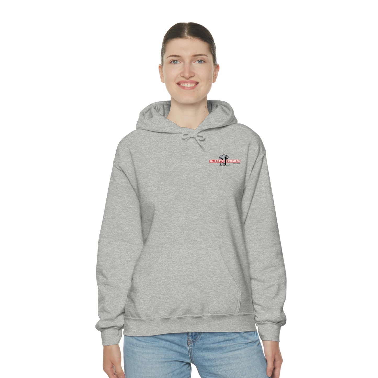 MacBeath Hardwood Heavy Blend Hooded Sweatshirt - Left Chest Logo