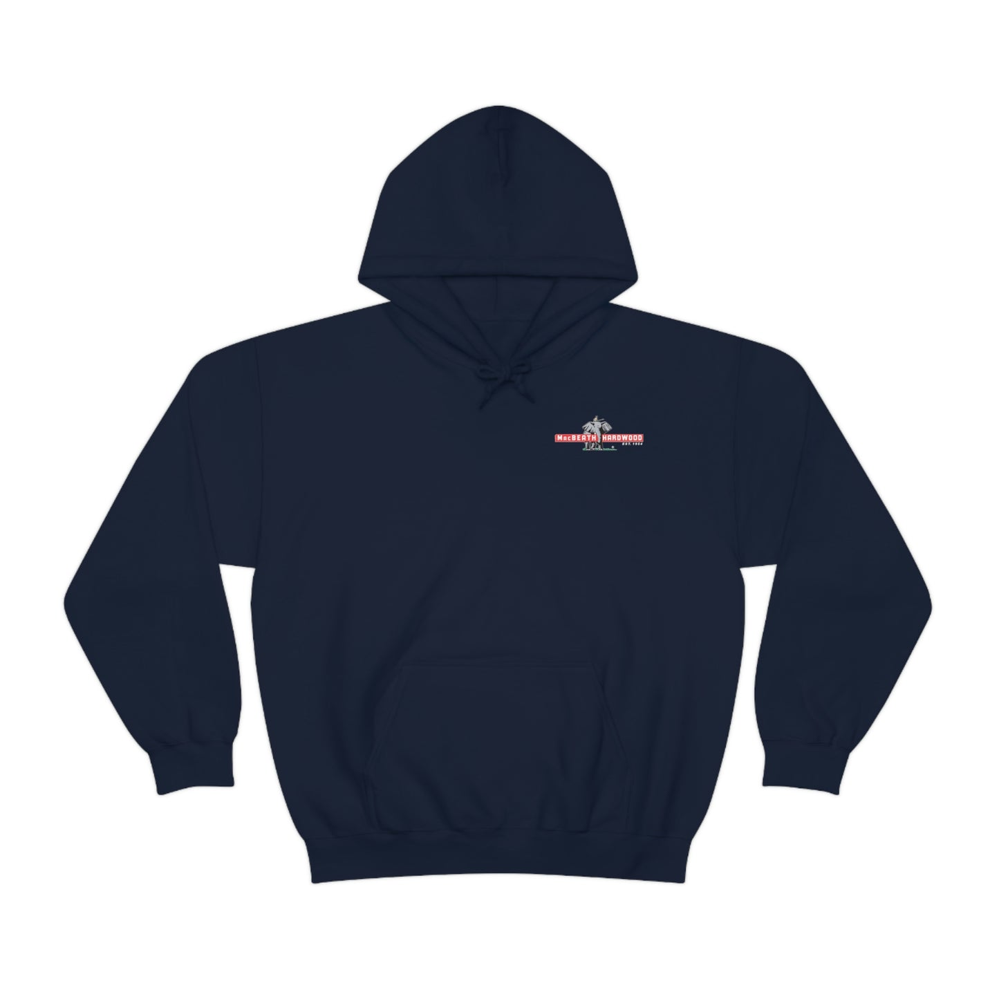 MacBeath Hardwood Heavy Blend Hooded Sweatshirt - Left Chest Logo