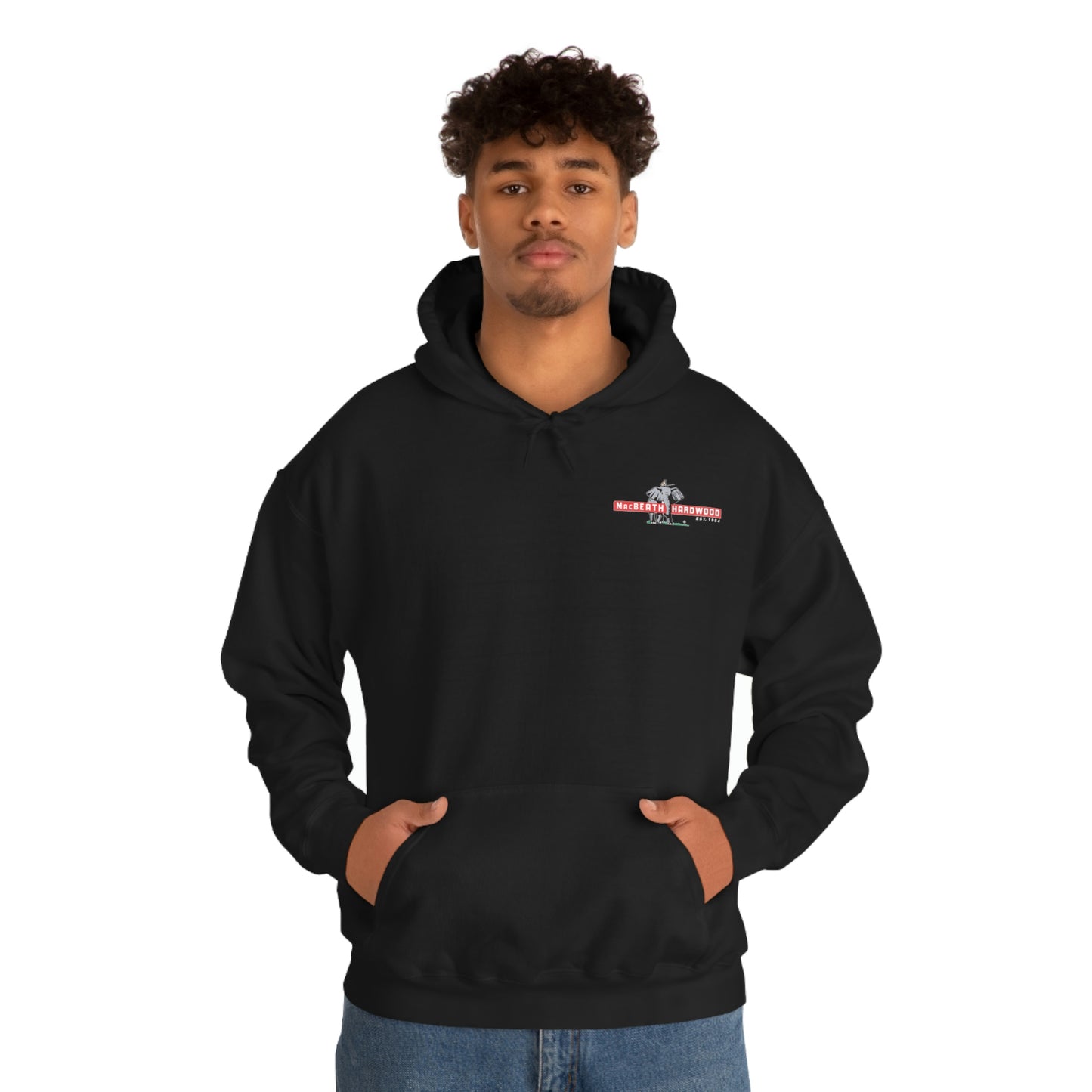 MacBeath Hardwood Heavy Blend Hooded Sweatshirt - Left Chest Logo