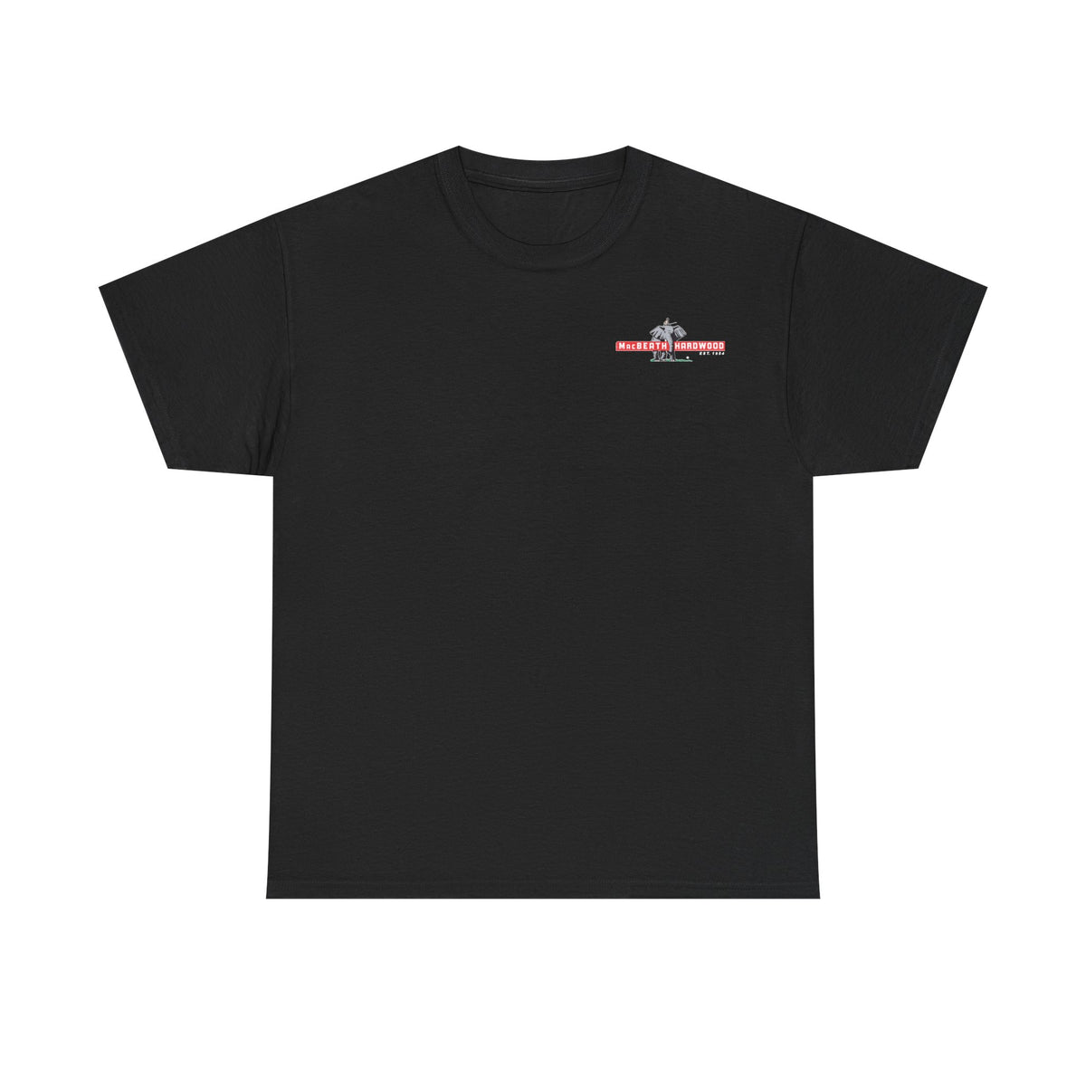 MacBeath Hardwood Heavy Cotton Tee - Left Chest Logo