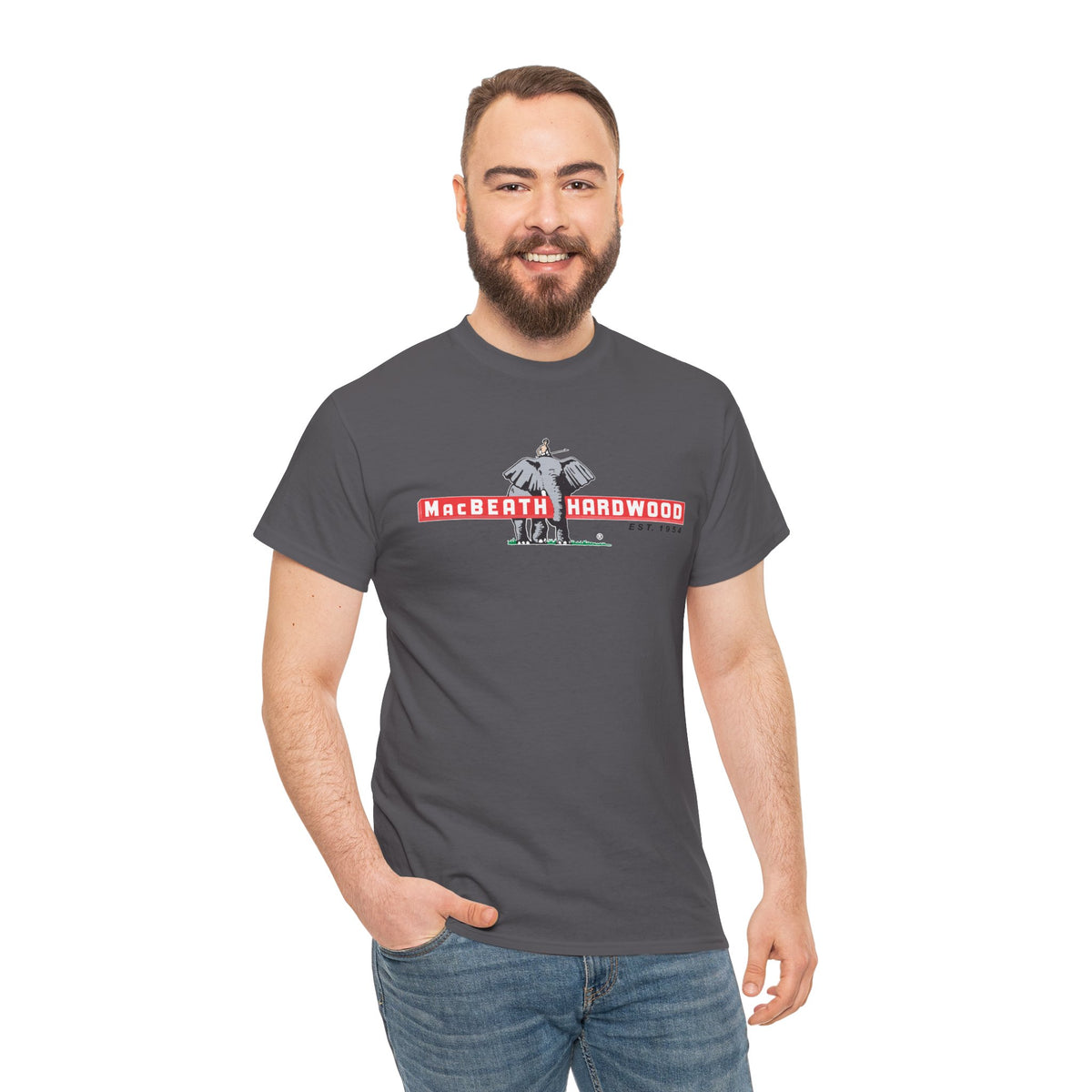 Wood is Wonderful, Heavy Cotton Tee - MacBeath Hardwood Front Logo