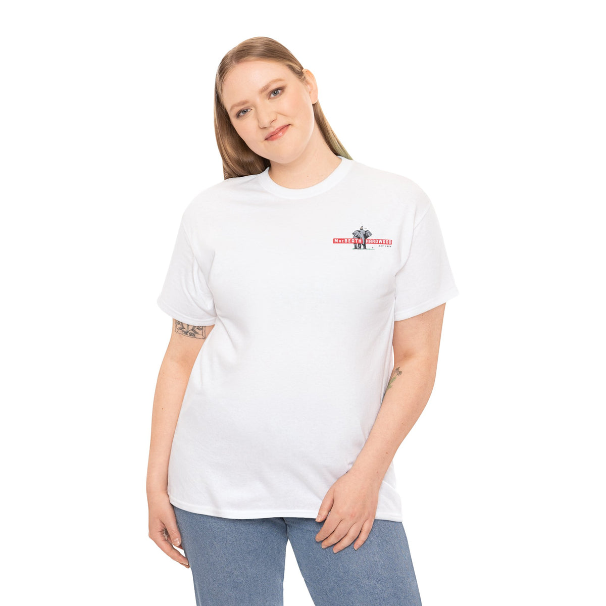 MacBeath Hardwood Heavy Cotton Tee - Left Chest Logo