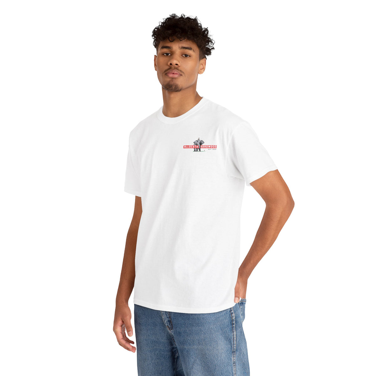 MacBeath Hardwood Heavy Cotton Tee - Left Chest Logo