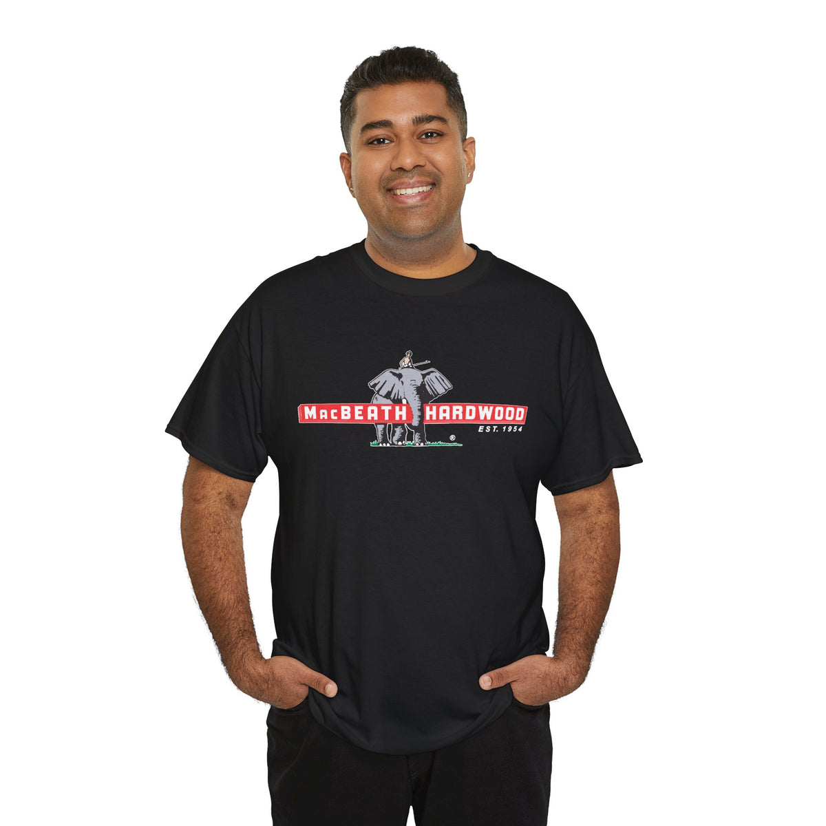 Wood is Wonderful, Heavy Cotton Tee - MacBeath Hardwood Front Logo