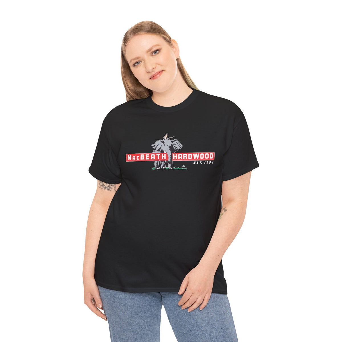 Wood is Wonderful, Heavy Cotton Tee - MacBeath Hardwood Front Logo
