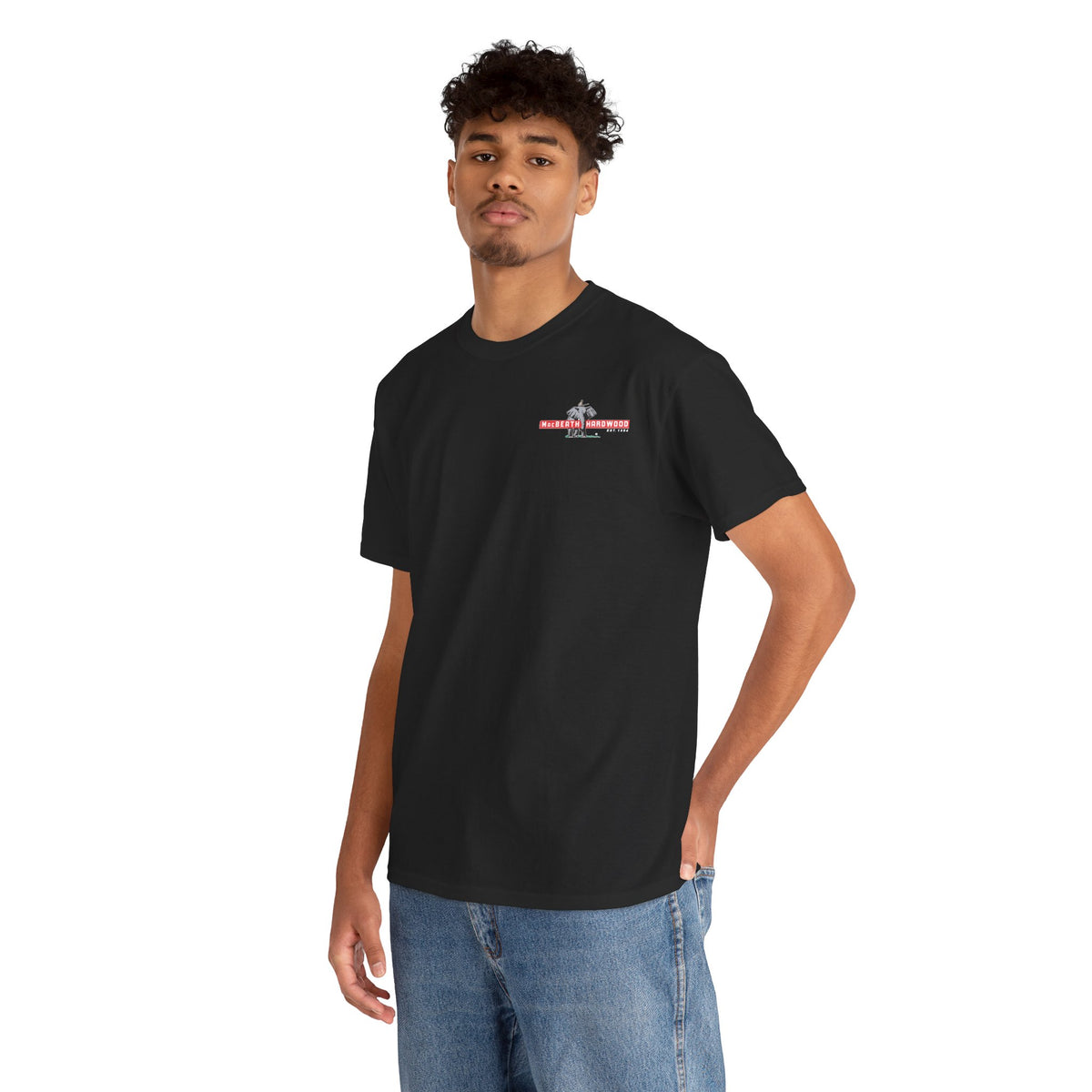MacBeath Hardwood Heavy Cotton Tee - Left Chest Logo