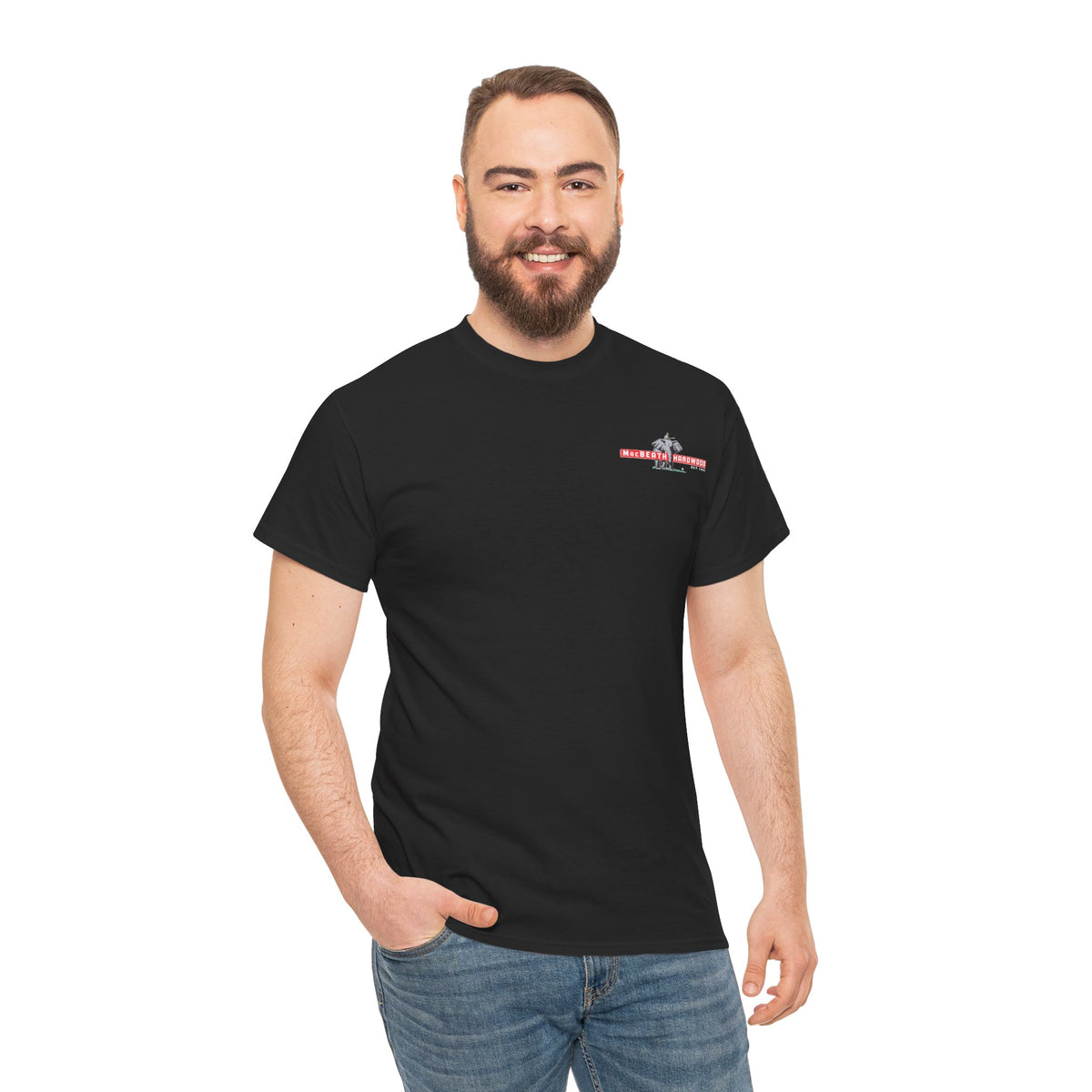 MacBeath Hardwood Heavy Cotton Tee - Left Chest Logo