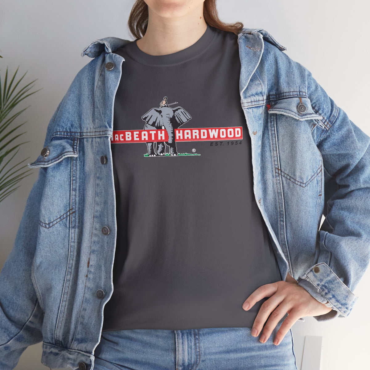 Wood is Wonderful, Heavy Cotton Tee - MacBeath Hardwood Front Logo