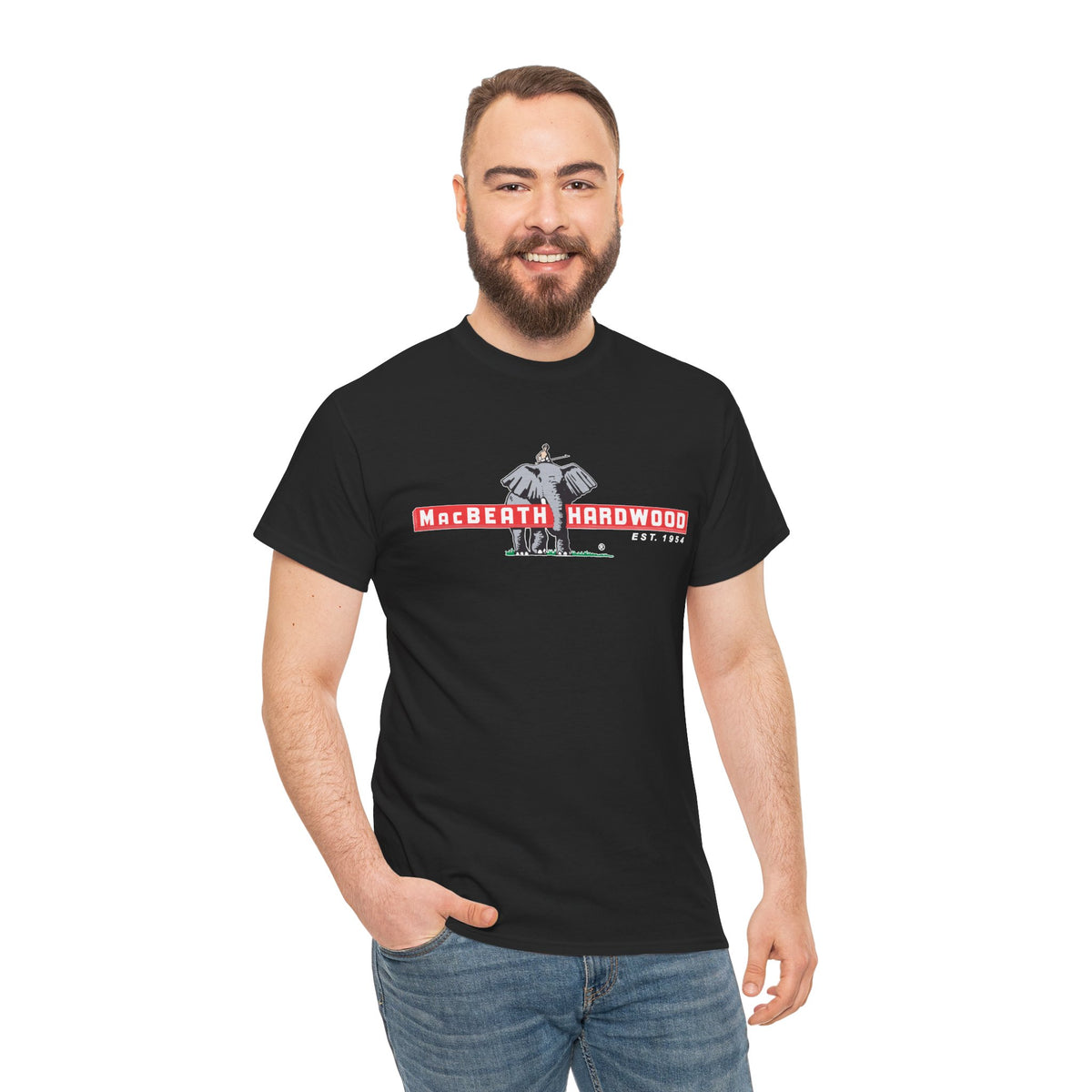 Wood is Wonderful, Heavy Cotton Tee - MacBeath Hardwood Front Logo
