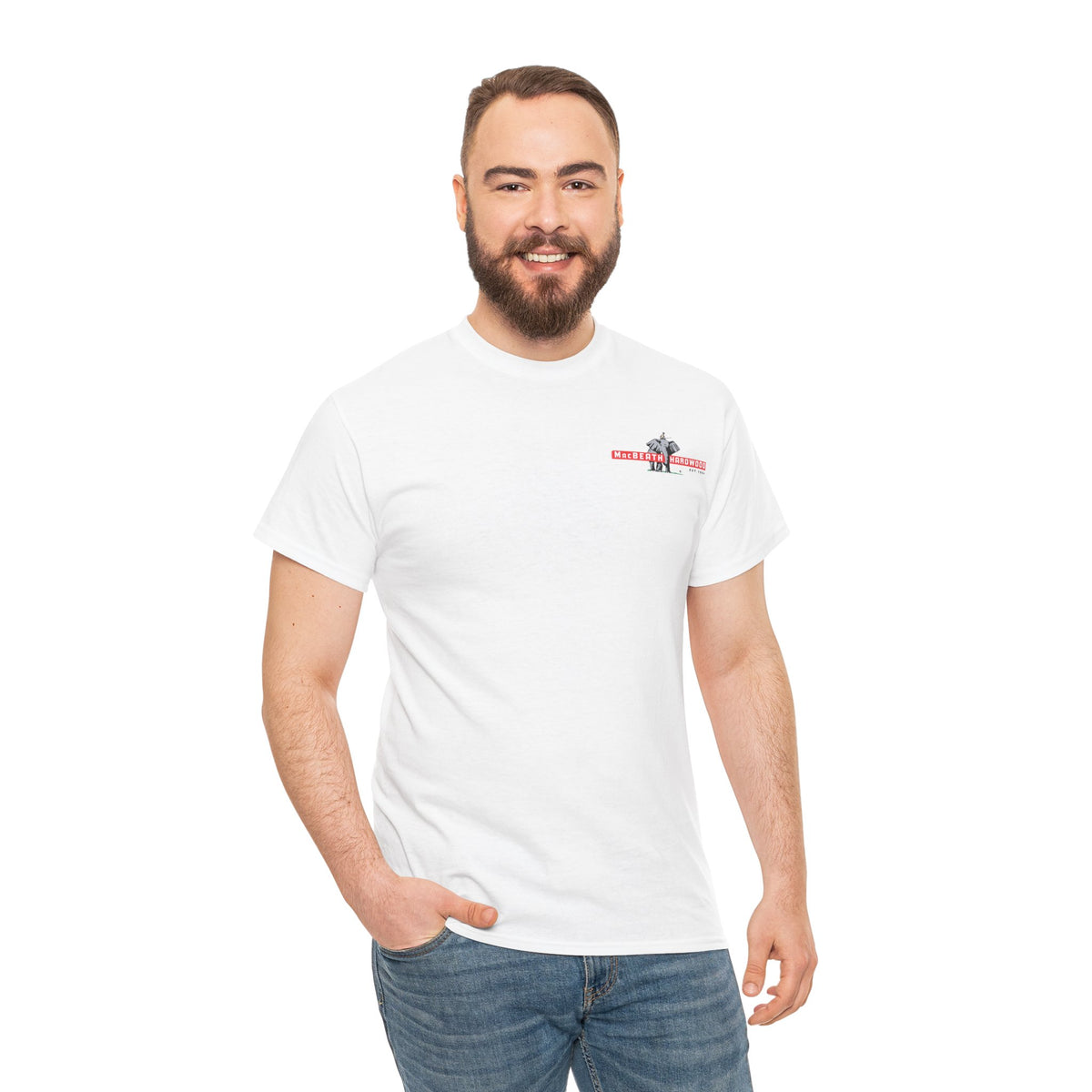 MacBeath Hardwood Heavy Cotton Tee - Left Chest Logo