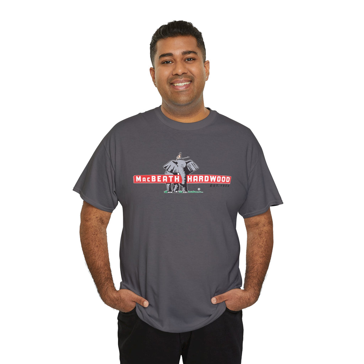Wood is Wonderful, Heavy Cotton Tee - MacBeath Hardwood Front Logo