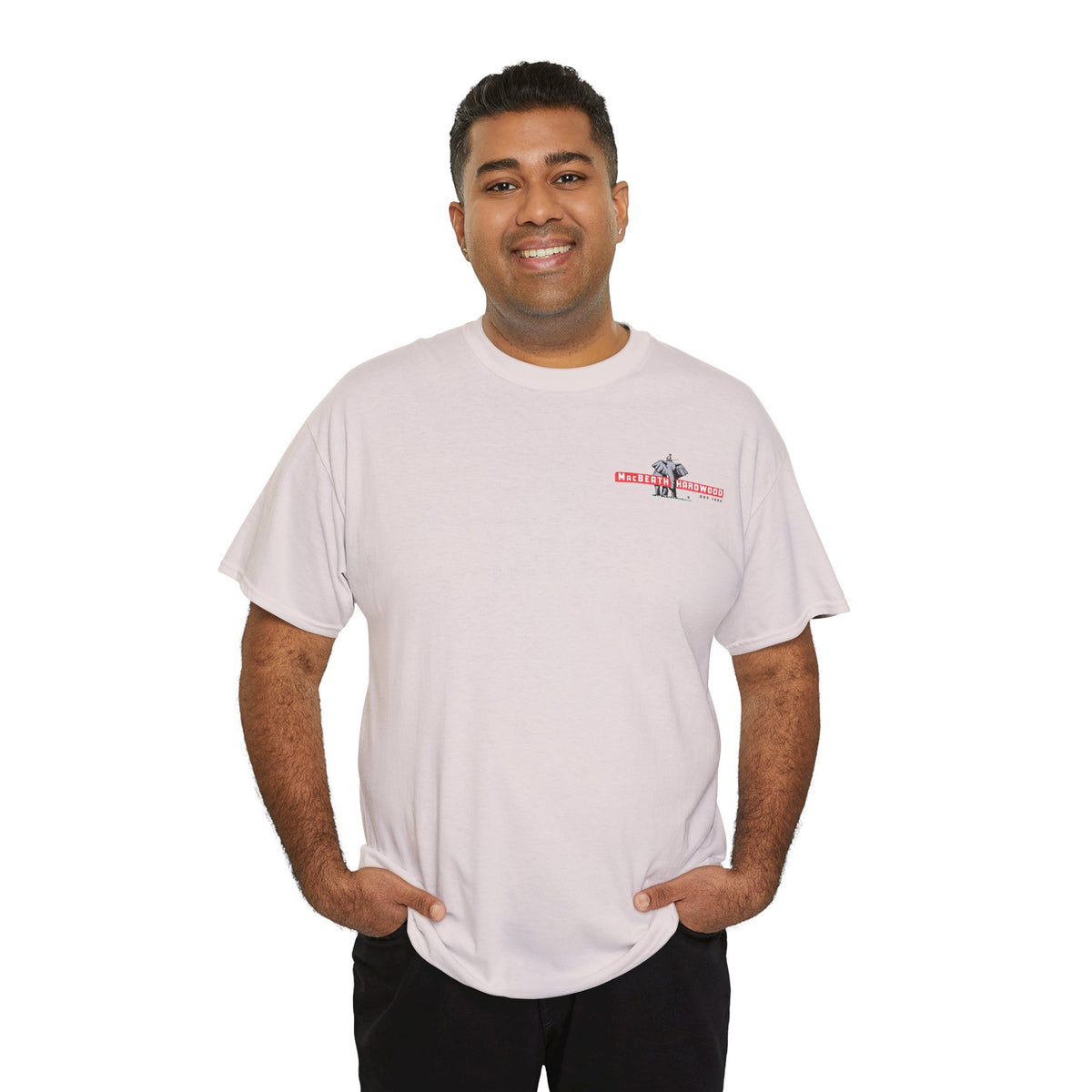 MacBeath Hardwood Heavy Cotton Tee - Left Chest Logo