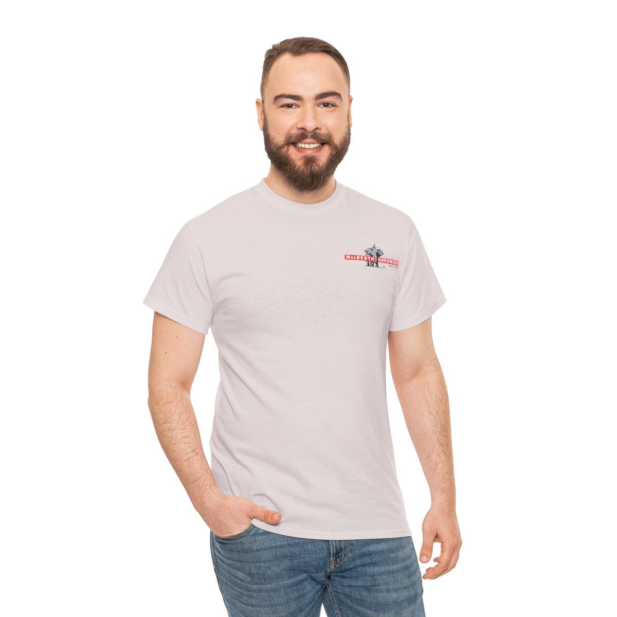 MacBeath Hardwood Heavy Cotton Tee - Left Chest Logo