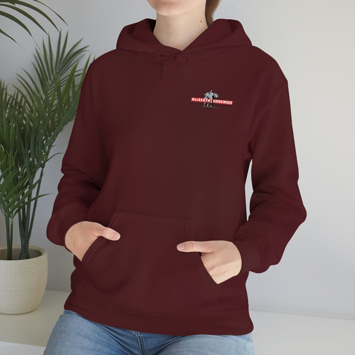 MacBeath Hardwood Heavy Blend Hooded Sweatshirt - Left Chest Logo