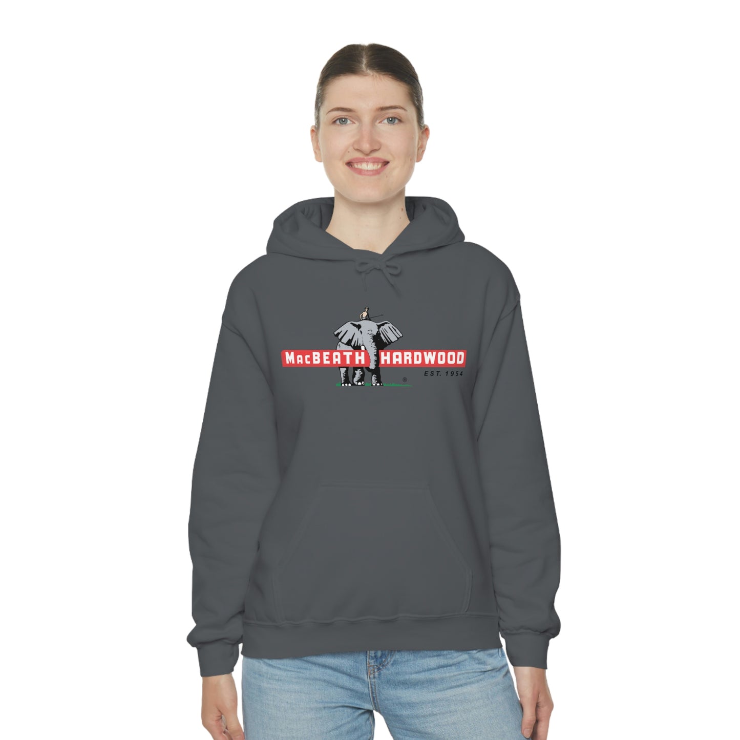 MacBeath Hardwood Heavy Blend Hooded Sweatshirt - Front Logo