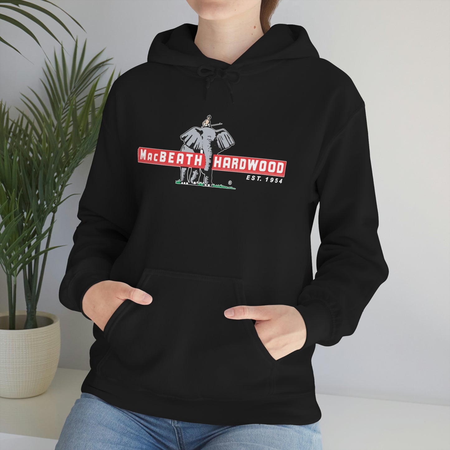 MacBeath Hardwood Heavy Blend Hooded Sweatshirt - Front Logo